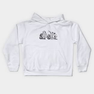 Kitty Lineup! Kids Hoodie